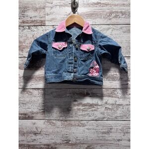 Winnie The Pooh and Piglet Denim Jacket Embroidery Bee Button